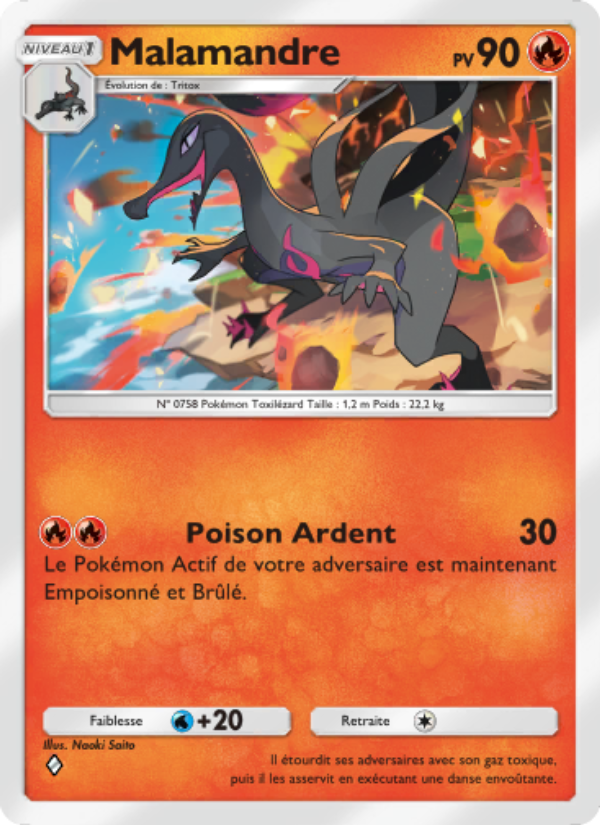 Malamandre 036 — Celestial Guardians (French Pokémon TCG card)