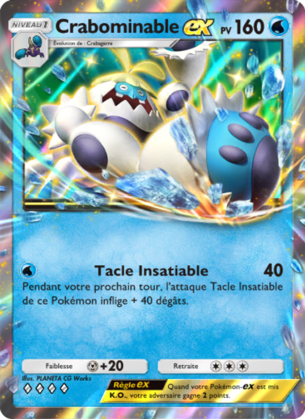 Crabominable-ex 049 — Celestial Guardians (French Pokémon TCG card)
