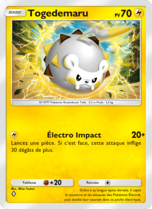 Togedemaru 067 — Celestial Guardians (French Pokémon TCG card)
