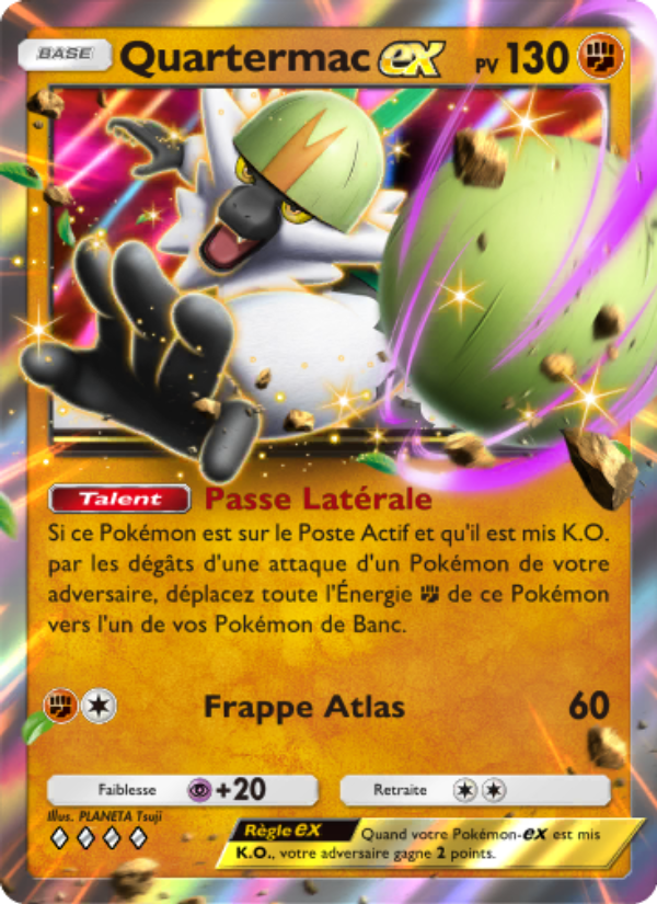 Quartermac-ex 104 — Celestial Guardians (French Pokémon TCG card)