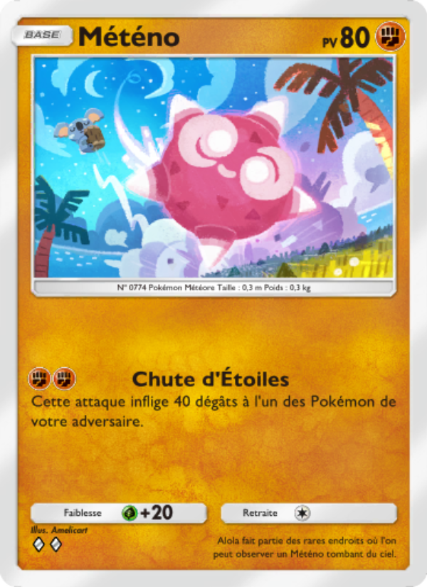 Météno 105 — Celestial Guardians (French Pokémon TCG card)