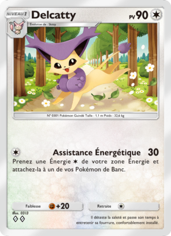 Delcatty 130 — Celestial Guardians (French Pokémon TCG card)
