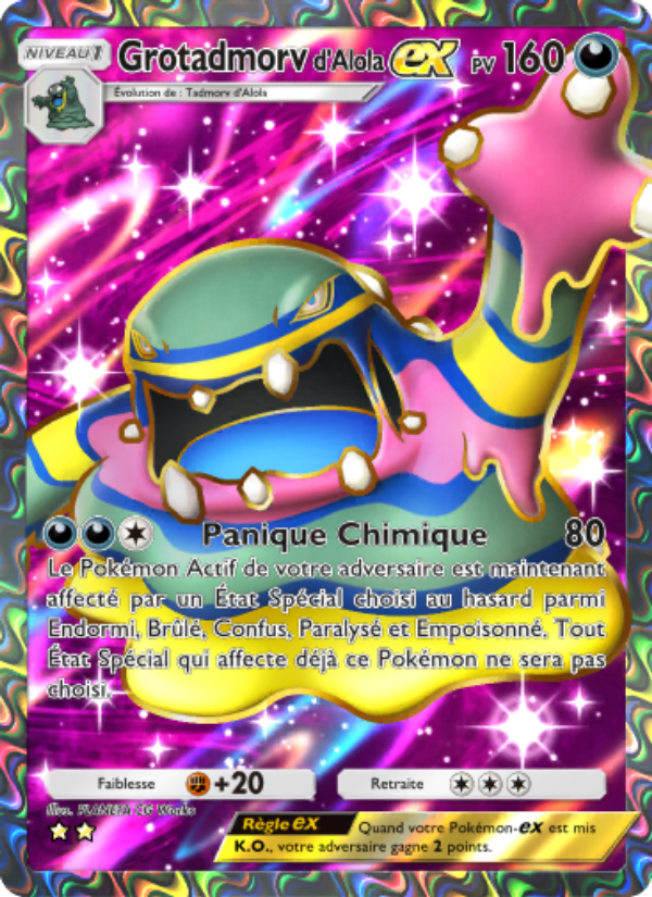 Grotadmorvd'Alola-ex 188 — Celestial Guardians (French Pokémon TCG card)