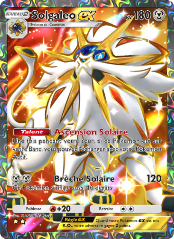 Solgaleo-ex 189 — Celestial Guardians (French Pokémon TCG card)