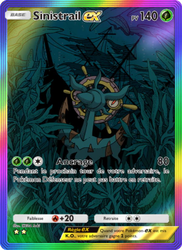 Sinistrail-ex 199 — Celestial Guardians (French Pokémon TCG card)