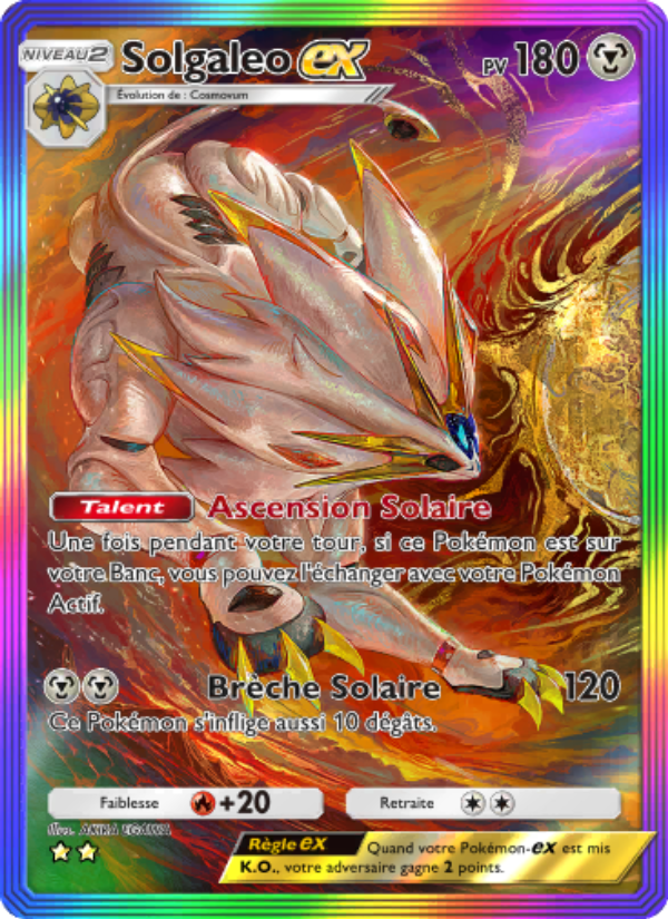 Solgaleo-ex 207 — Celestial Guardians (French Pokémon TCG card)