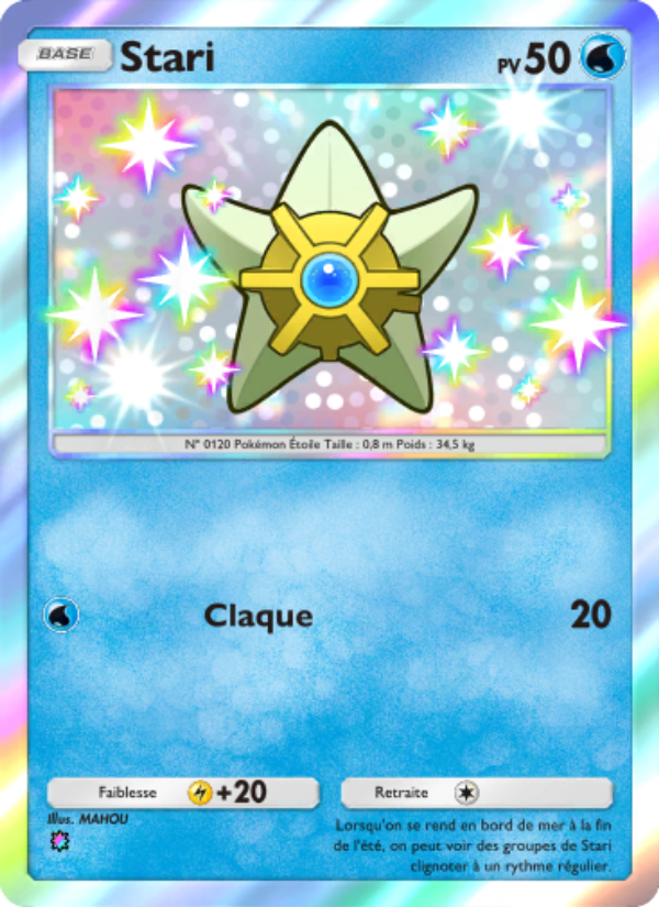 Stari 218 — Celestial Guardians (French Pokémon TCG card)