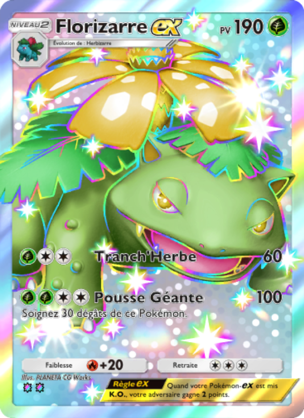 Florizarre-ex 230 — Celestial Guardians (French Pokémon TCG card)