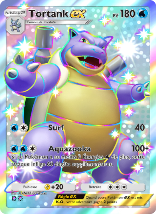 Tortank-ex 232 — Celestial Guardians (French Pokémon TCG card)