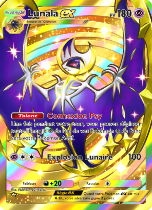 Lunala-ex 238 — Celestial Guardians (French Pokémon TCG card)