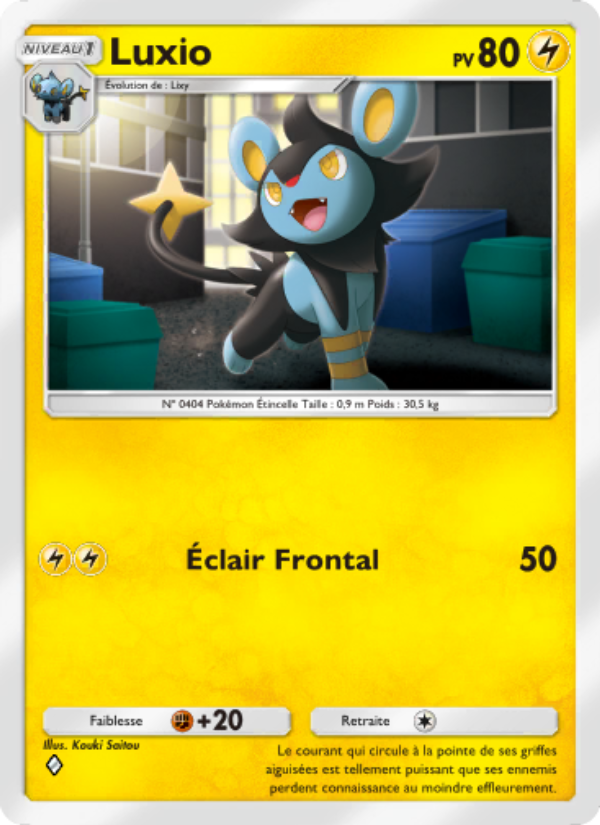 Luxio 014 — Extradimensional Crisis (French Pokémon TCG card)