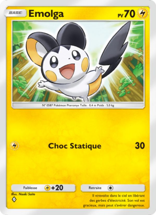 Emolga 018 — Extradimensional Crisis (French Pokémon TCG card)