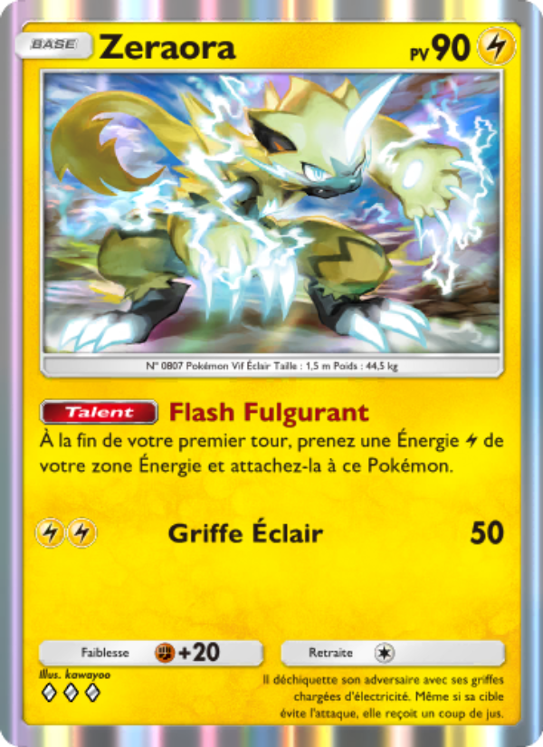 Zeraora 021 — Extradimensional Crisis (French Pokémon TCG card)