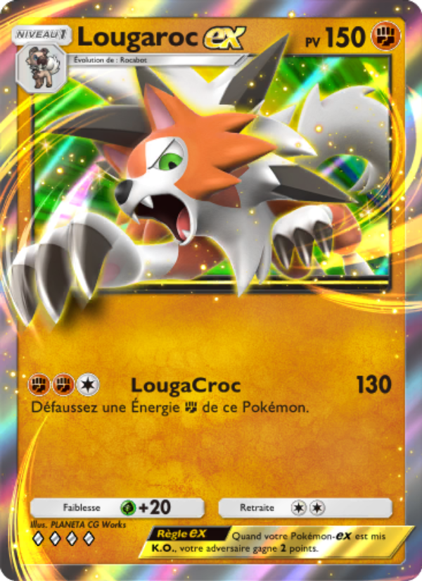 Lougaroc-ex 033 — Extradimensional Crisis (French Pokémon TCG card)