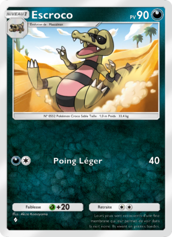 Escroco 040 — Extradimensional Crisis (French Pokémon TCG card)