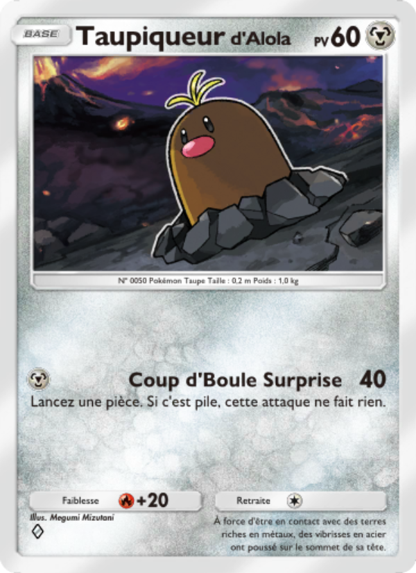 Taupiqueur d'Alola 046 — Extradimensional Crisis (French Pokémon TCG card)