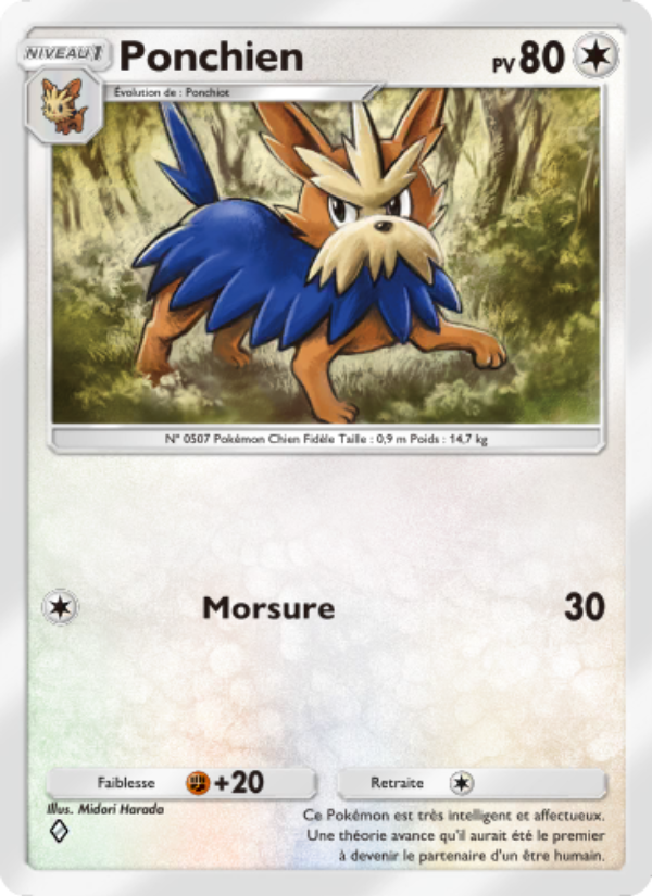 Ponchien 055 — Extradimensional Crisis (French Pokémon TCG card)