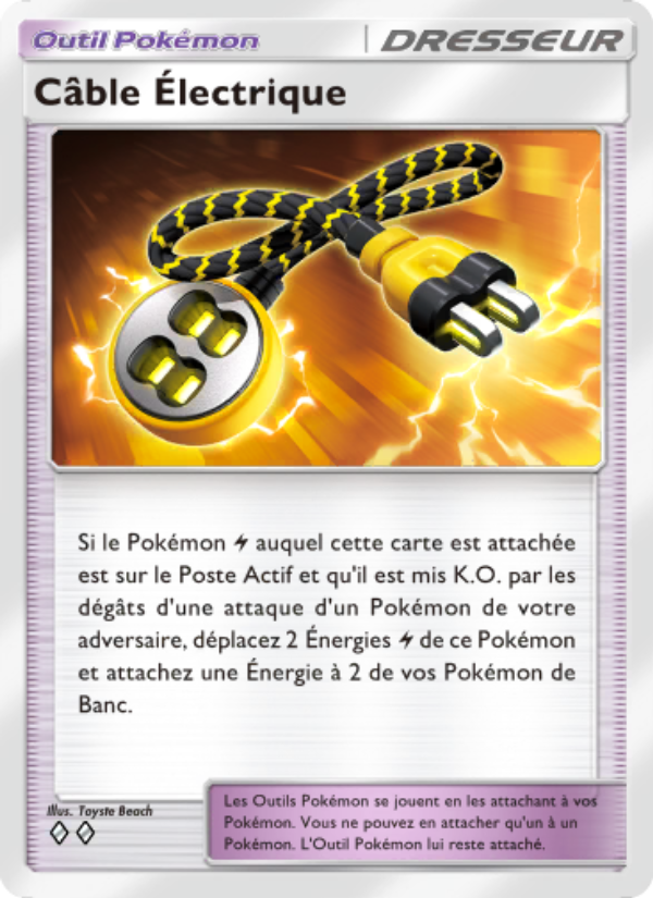 Câble Électrique 065 — Extradimensional Crisis (French Pokémon TCG card)