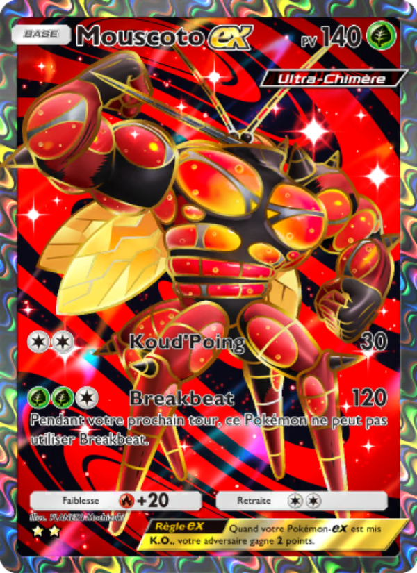 Mouscoto-ex 076 — Extradimensional Crisis (French Pokémon TCG card)