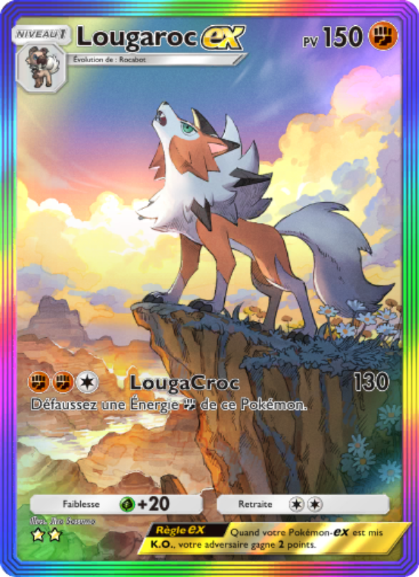 Lougaroc-ex 085 — Extradimensional Crisis (French Pokémon TCG card)