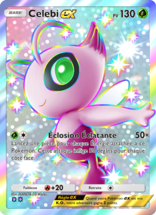 Celebi-ex 099 — Extradimensional Crisis (French Pokémon TCG card)