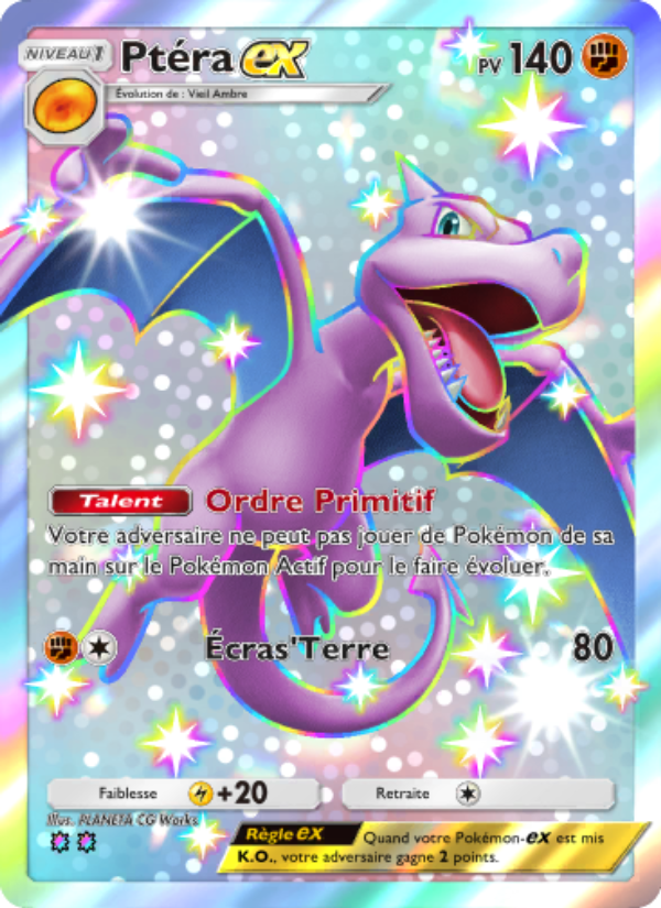 Ptéra-ex 101 — Extradimensional Crisis (French Pokémon TCG card)