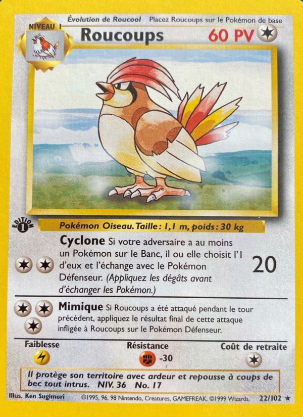 Roucoups 22 — Base Set (French Pokémon TCG card)