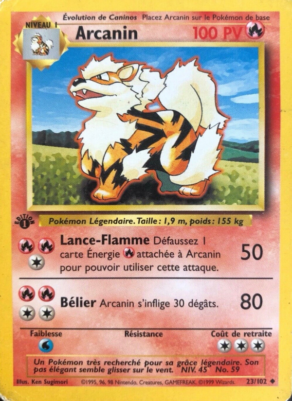 Arcanin 23 — Base Set (French Pokémon TCG card)