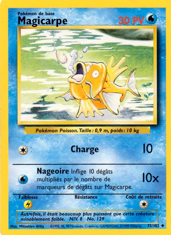 Magicarpe 35 — Base Set (French Pokémon TCG card)