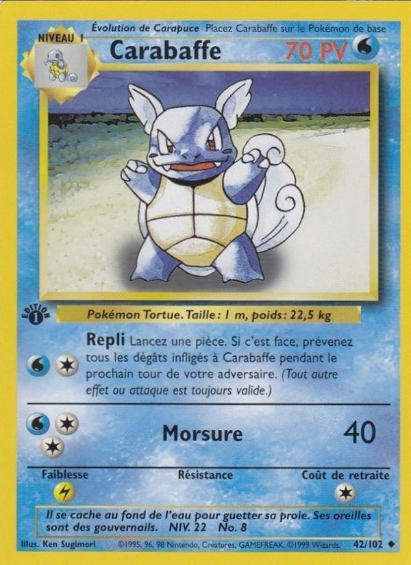 Carabaffe 42 — Base Set (French Pokémon TCG card)