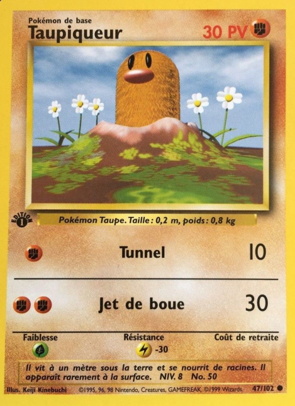 Taupiqueur 47 — Base Set (French Pokémon TCG card)
