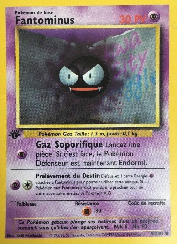 Fantominus 50 — Base Set (French Pokémon TCG card)