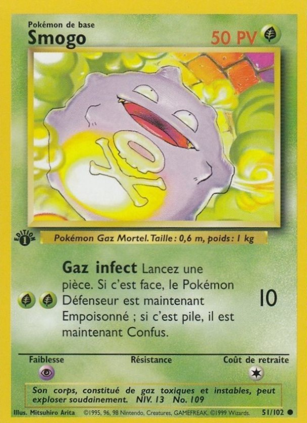 Smogo 51 — Base Set (French Pokémon TCG card)
