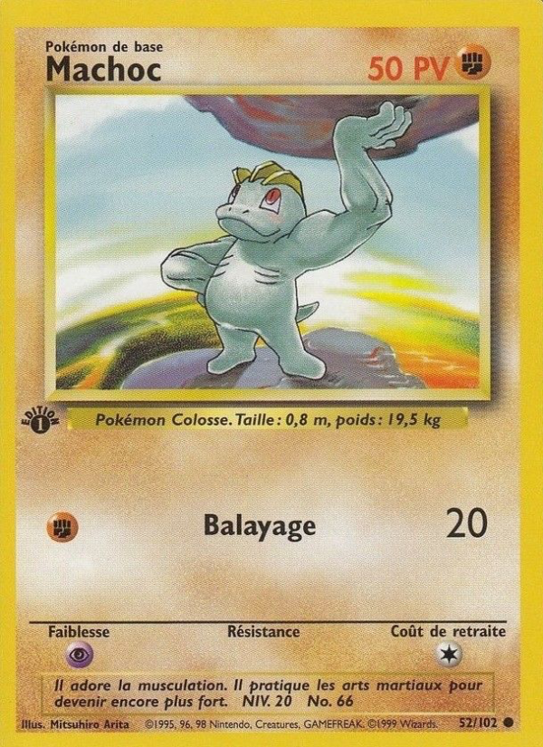 Machoc 52 — Base Set (French Pokémon TCG card)