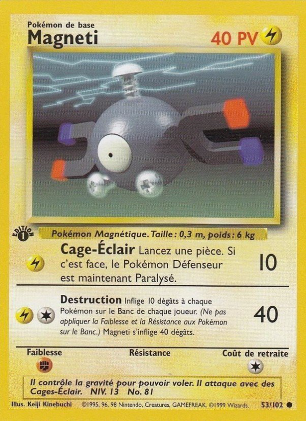 Magneti 53 — Base Set (French Pokémon TCG card)