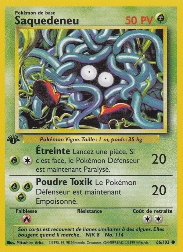 Saquedeneu 66 — Base Set (French Pokémon TCG card)