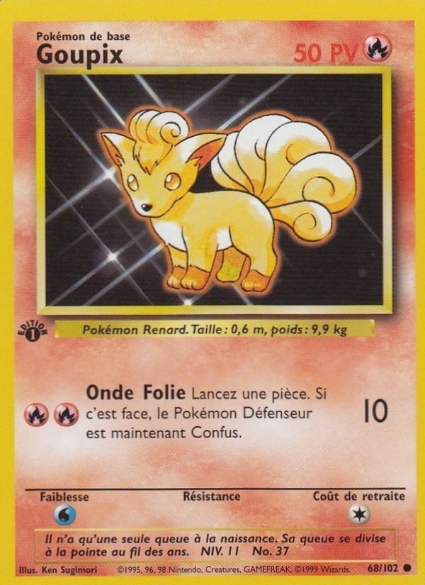 Goupix 68 — Base Set (French Pokémon TCG card)