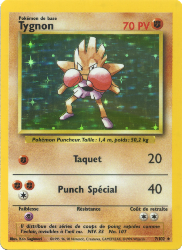Tygnon 7 — Base Set (French Pokémon TCG card)