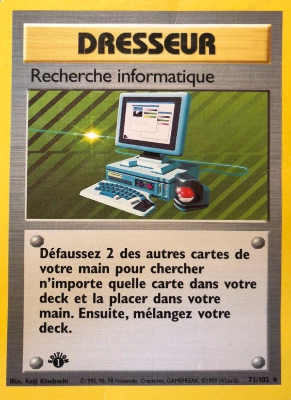 Recherche informatique 71 — Base Set (French Pokémon TCG card)