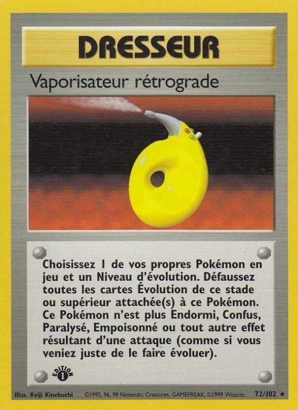 Vaporisateur rétrograde 72 — Base Set (French Pokémon TCG card)