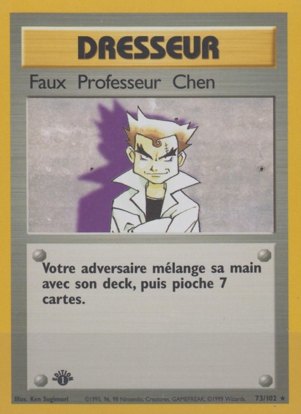 Faux Professeur Chen 73 — Base Set (French Pokémon TCG card)