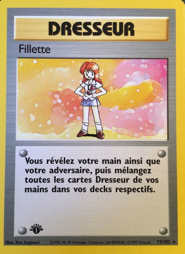 Fillette 75 — Base Set (French Pokémon TCG card)