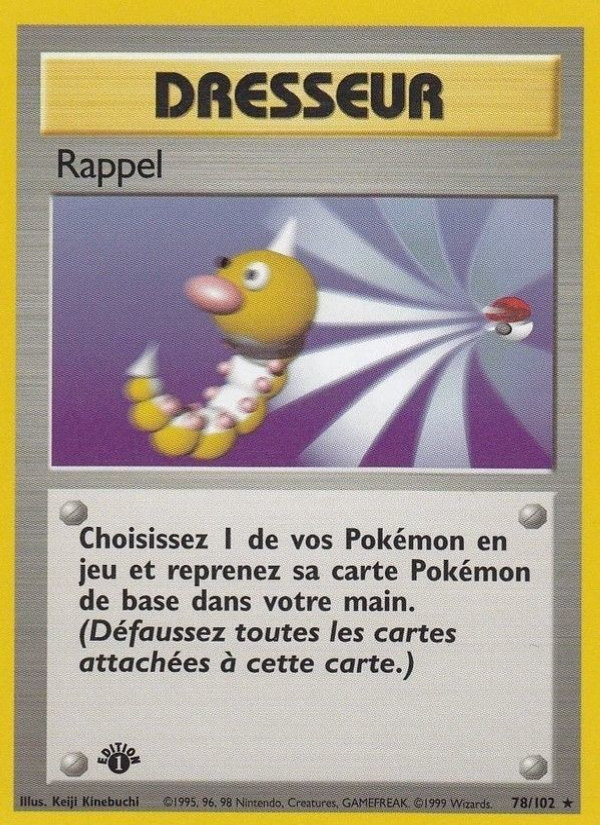 Rappel 78 — Base Set (French Pokémon TCG card)