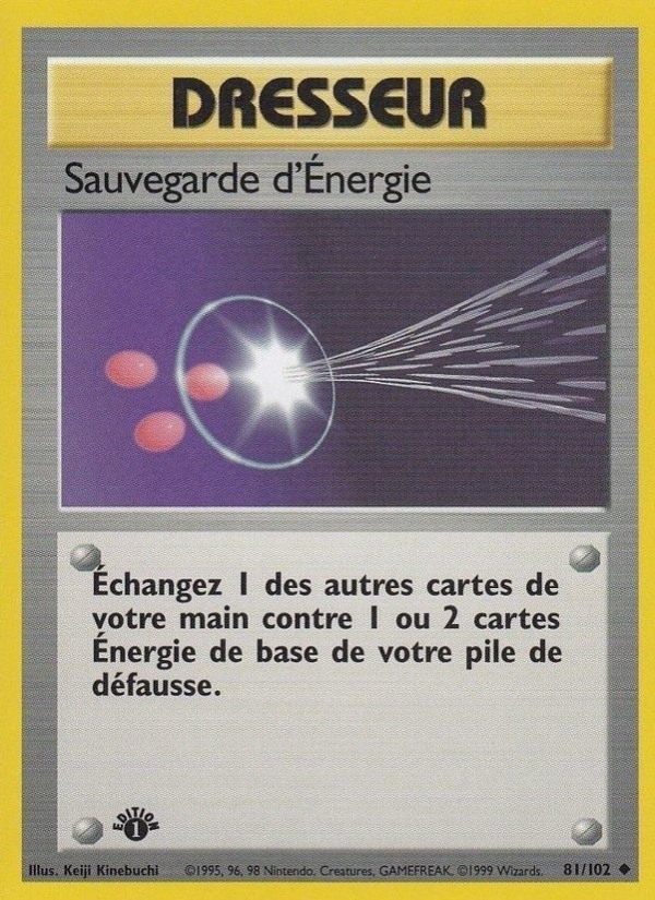 Sauvegarde d'Énergie 81 — Base Set (French Pokémon TCG card)