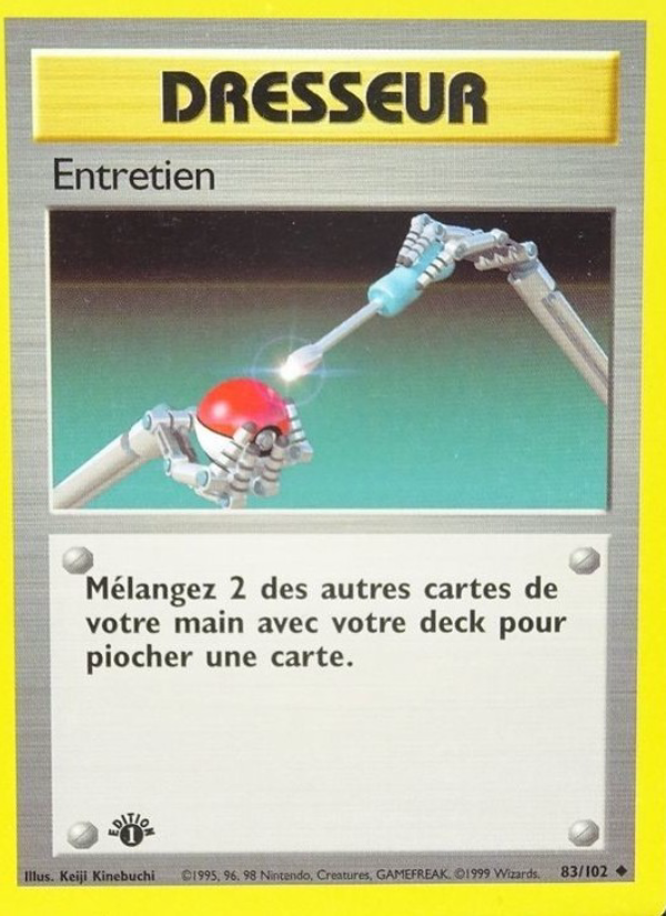 Entretien 83 — Base Set (French Pokémon TCG card)