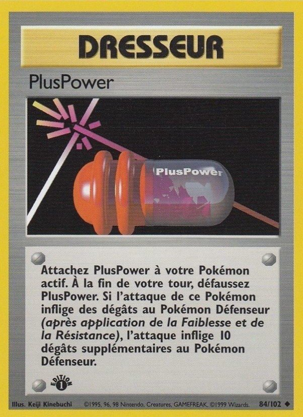 PlusPower 84 — Base Set (French Pokémon TCG card)