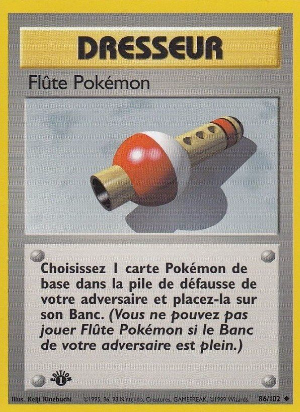 Flûte Pokémon 86 — Base Set (French Pokémon TCG card)