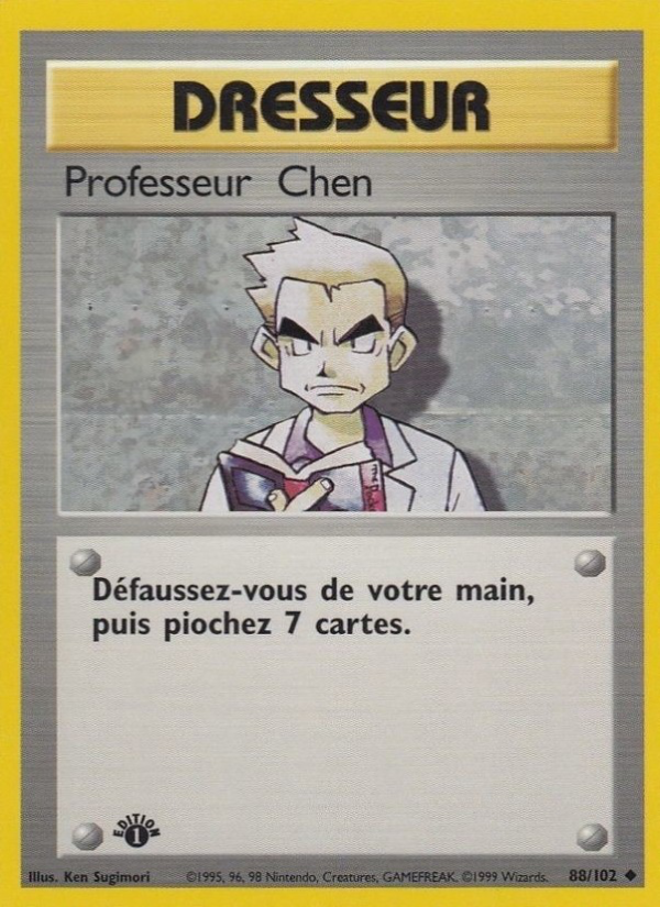 Professeur Chen 88 — Base Set (French Pokémon TCG card)