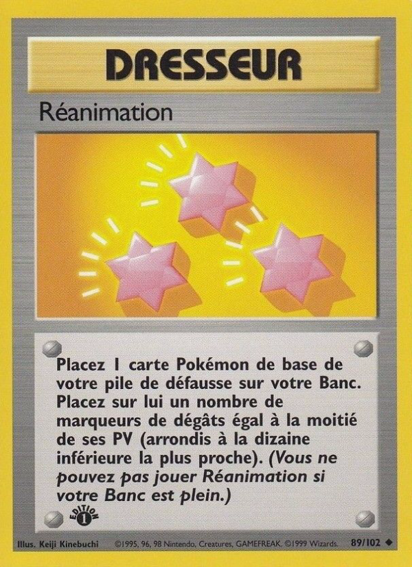 Réanimation 89 — Base Set (French Pokémon TCG card)