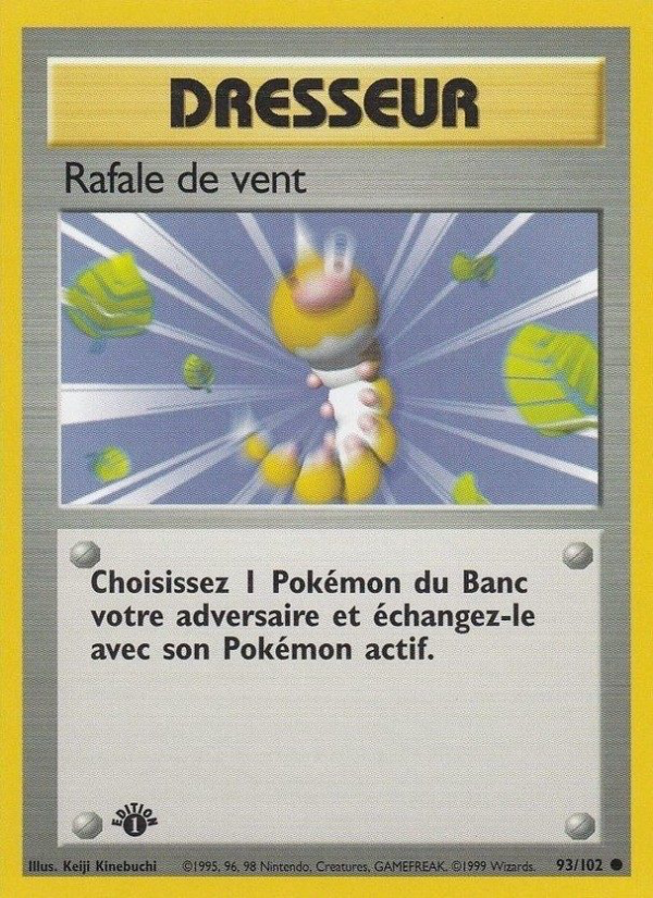 Rafale de vent 93 — Base Set (French Pokémon TCG card)